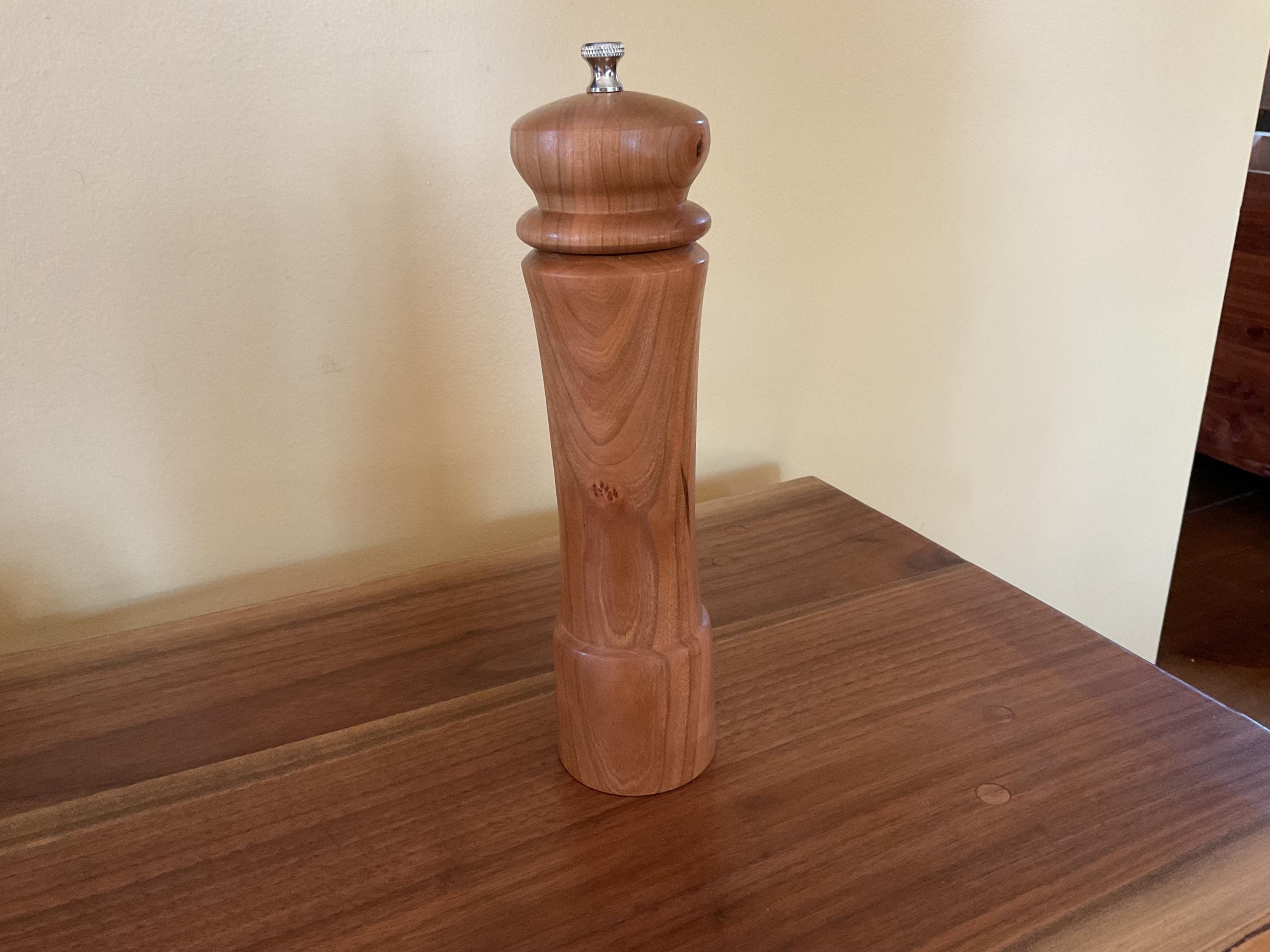 10” Hand Crafted Cherry Wood Pepper Mill