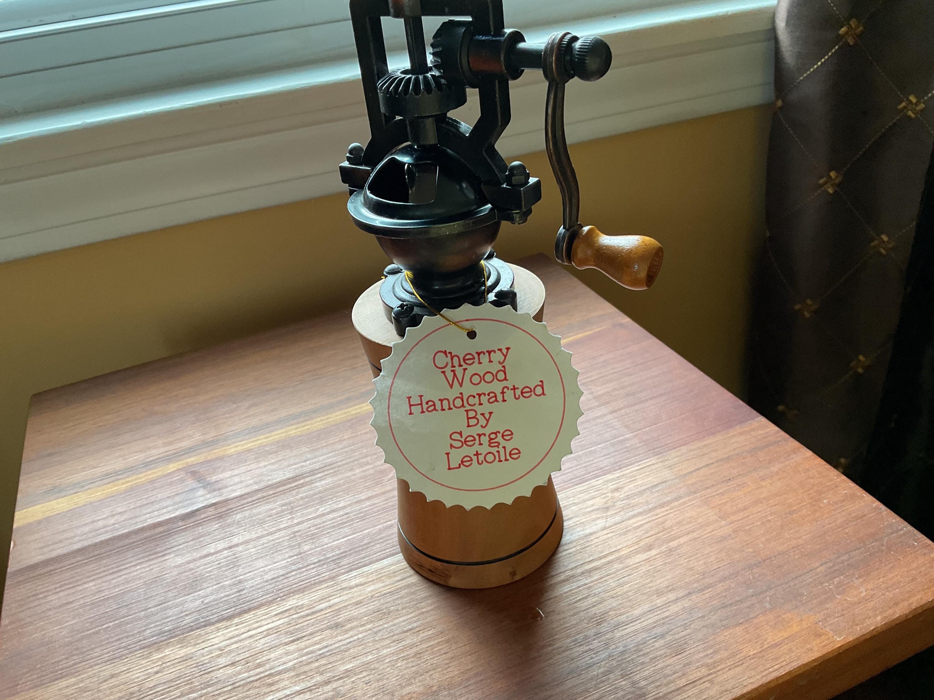 Cherry Wood Antique Style Pepper Grinder