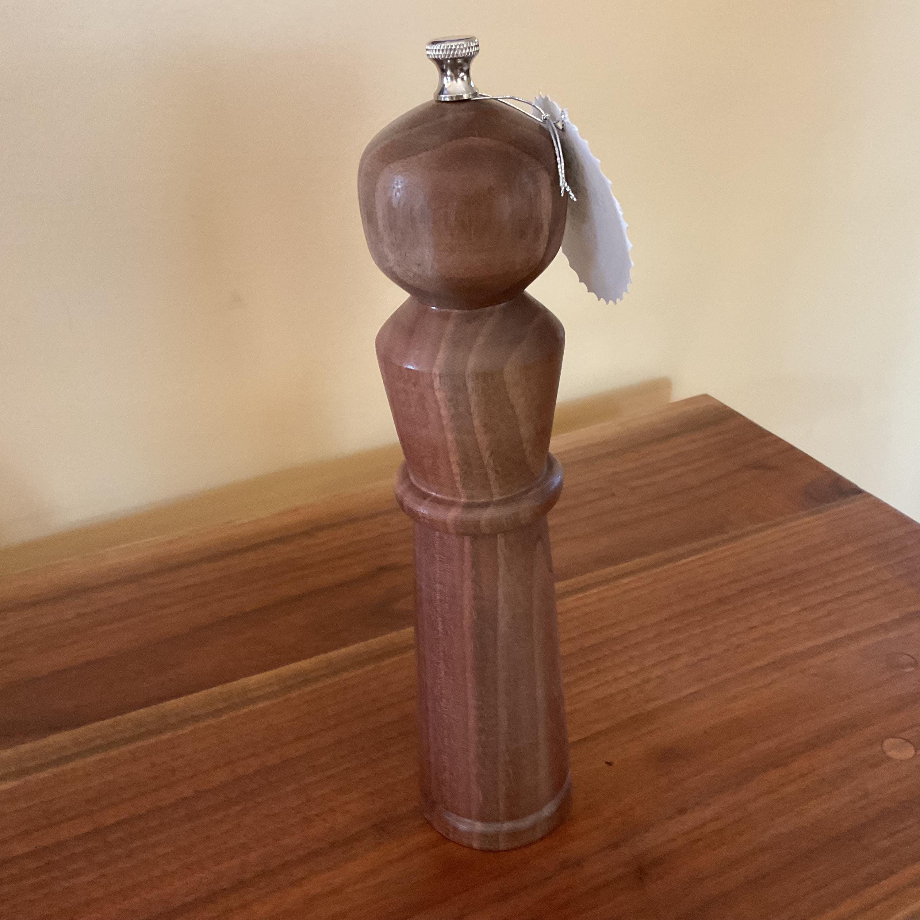 10” Hand Crafted Black Walnut Wood Pepper Mill