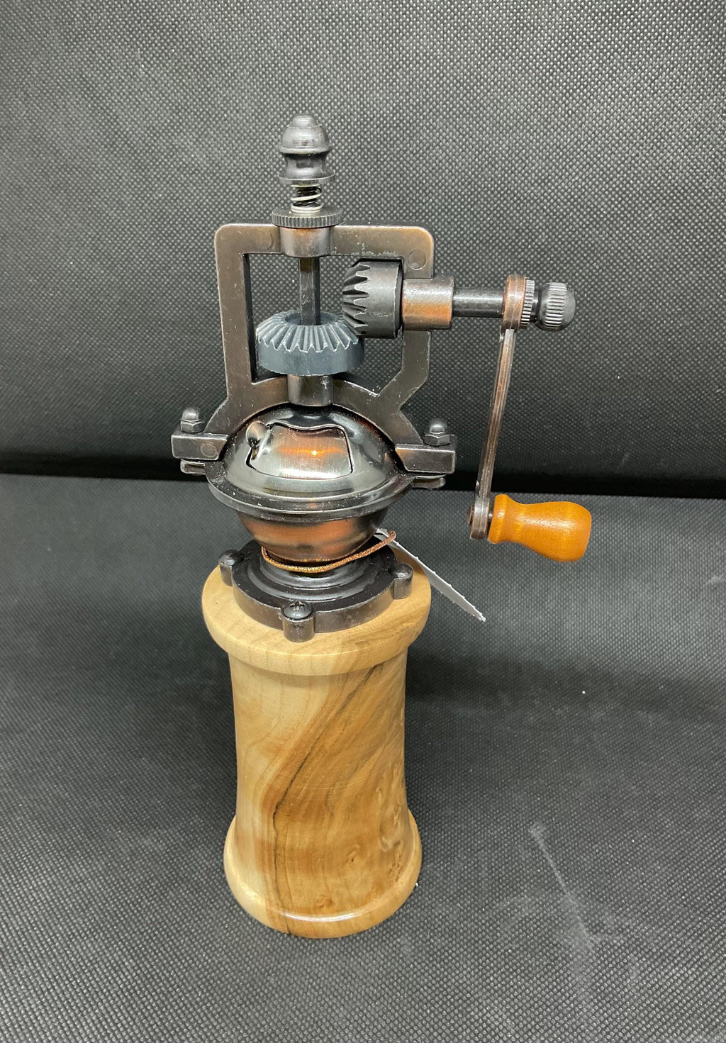Maple Burl  Wood Antique Style Pepper Grinder