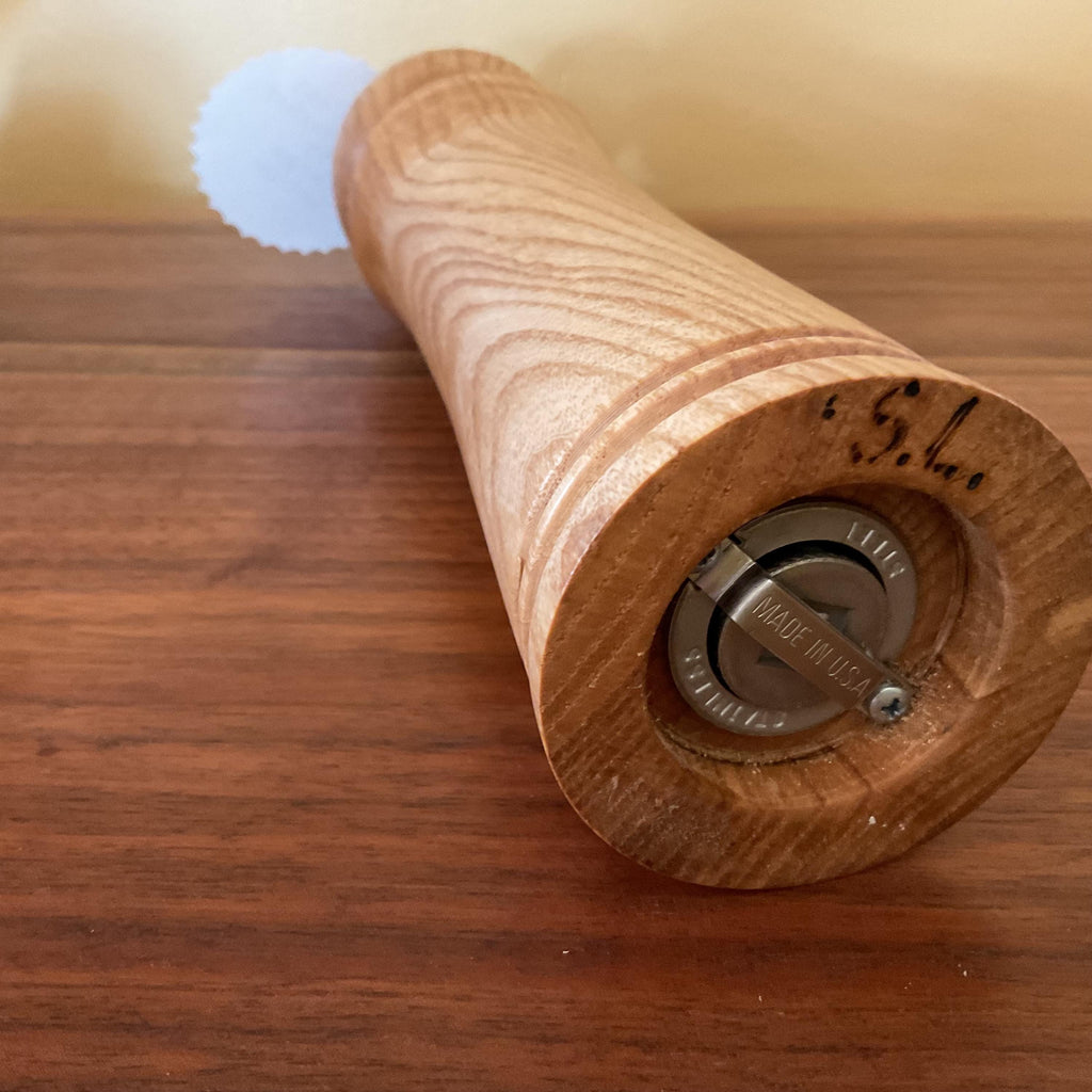 10” Hand Crafted Ash Wood Pepper Mill