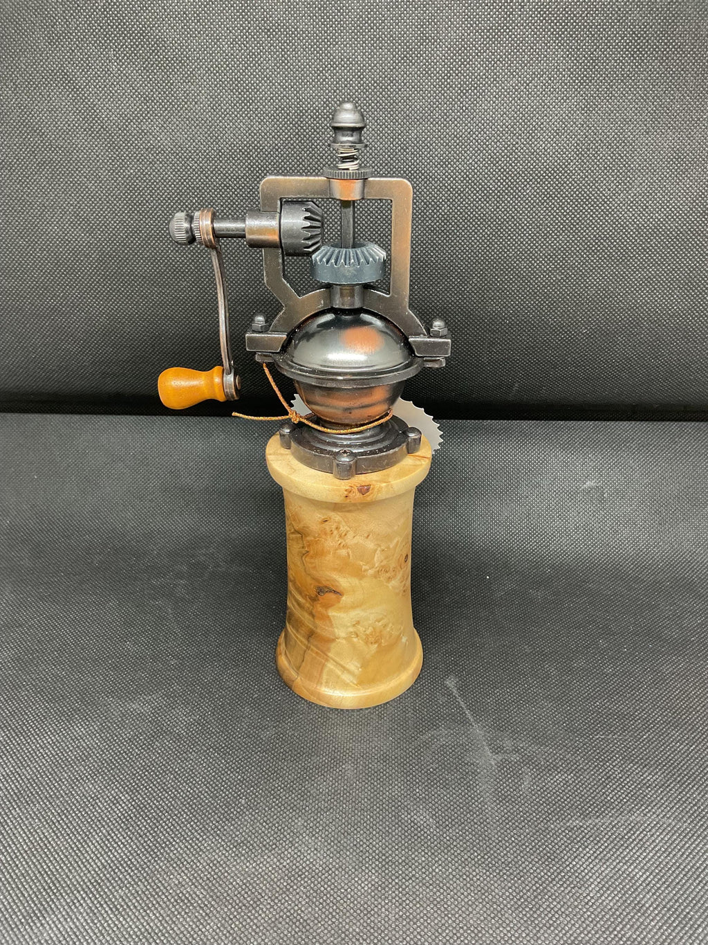 Maple Burl  Wood Antique Style Pepper Grinder