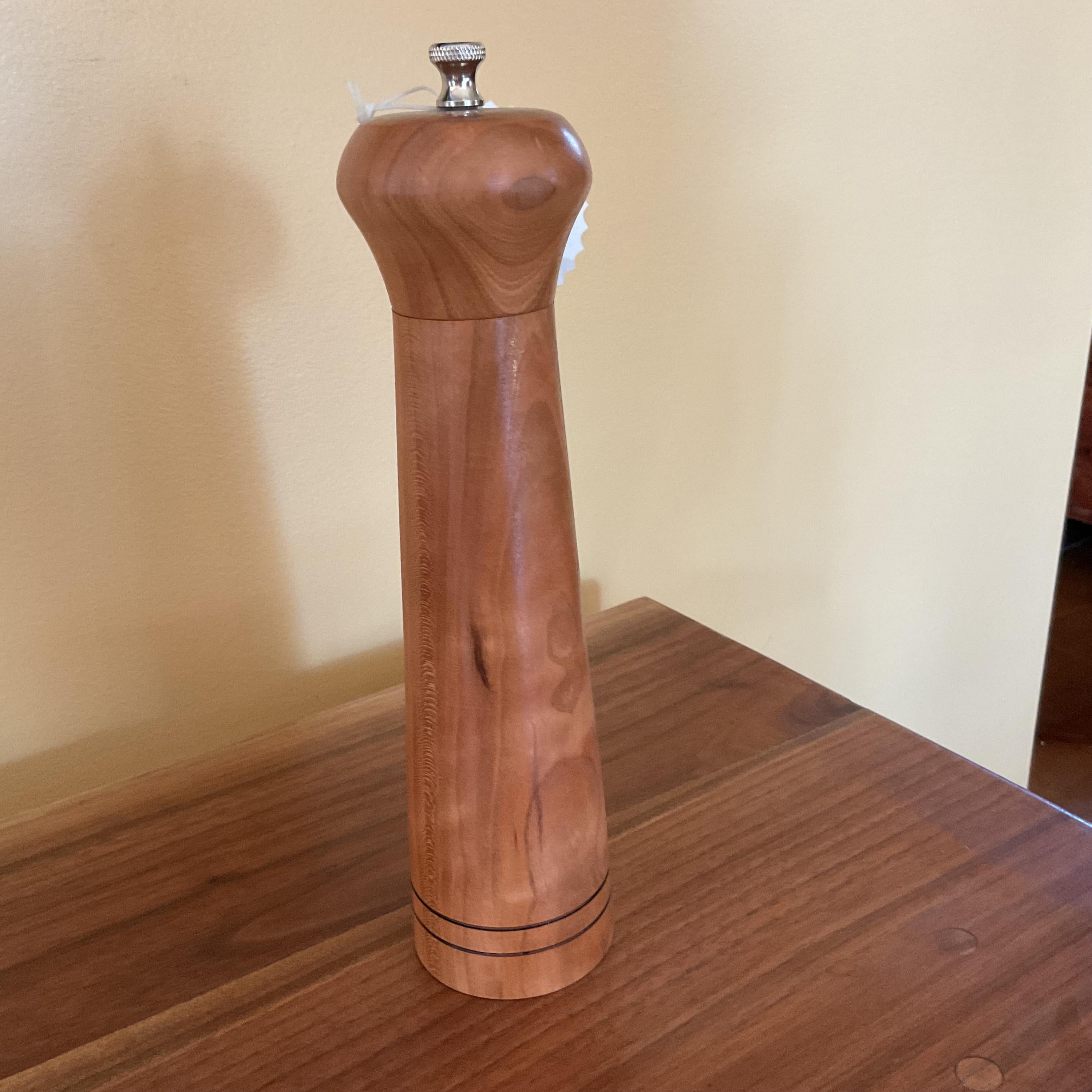 10” Hand Crafted Cherry Wood Pepper Mill