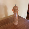 Hand Crafted 8” White Oak Burl Wood Pepper Mill