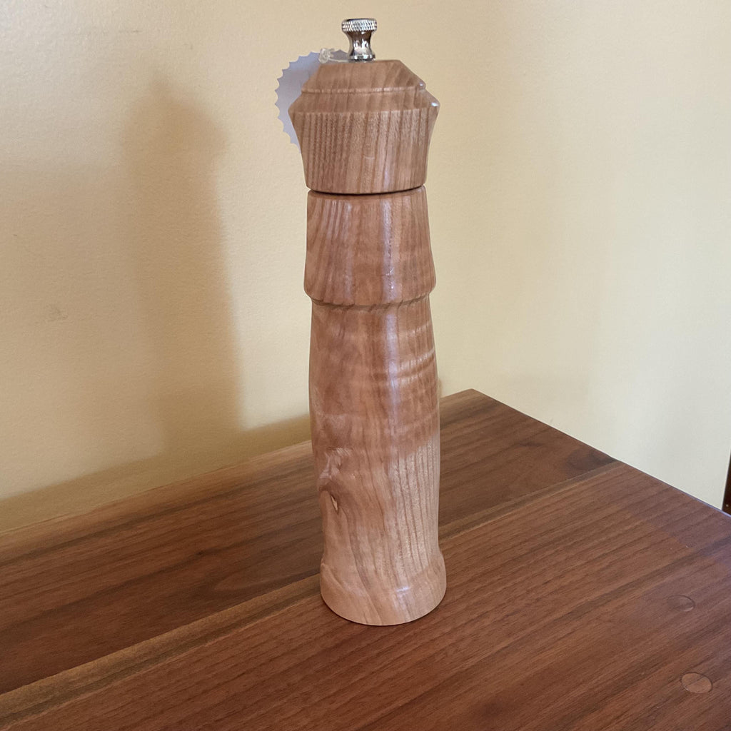 10” Hand Crafted Ash Wood Pepper Mill