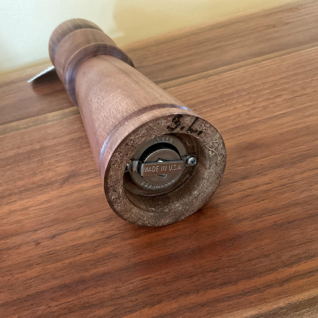 10” Hand Crafted Black Walnut Wood Pepper Mill
