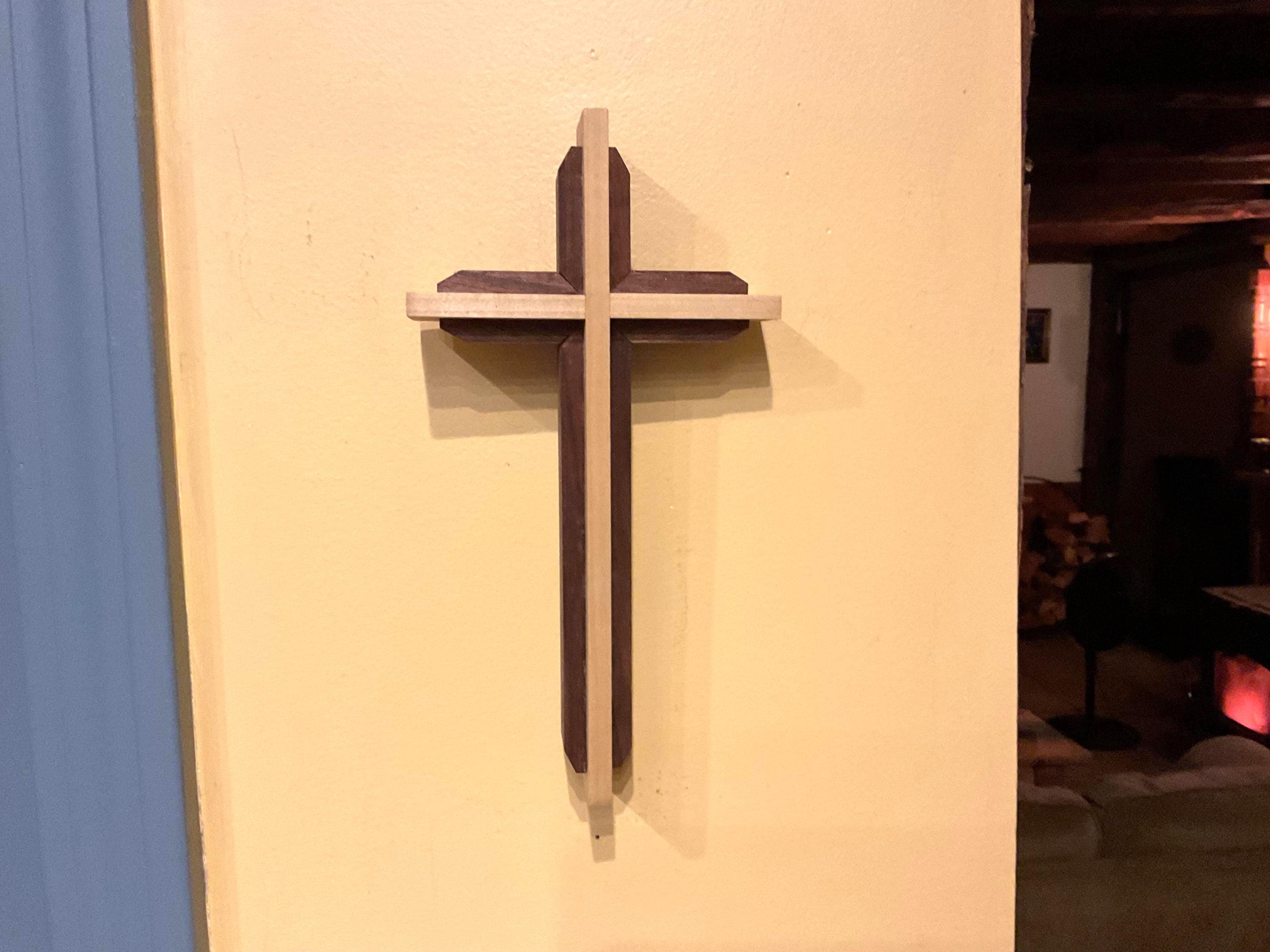 Handcrafted Wooden Wall Cross