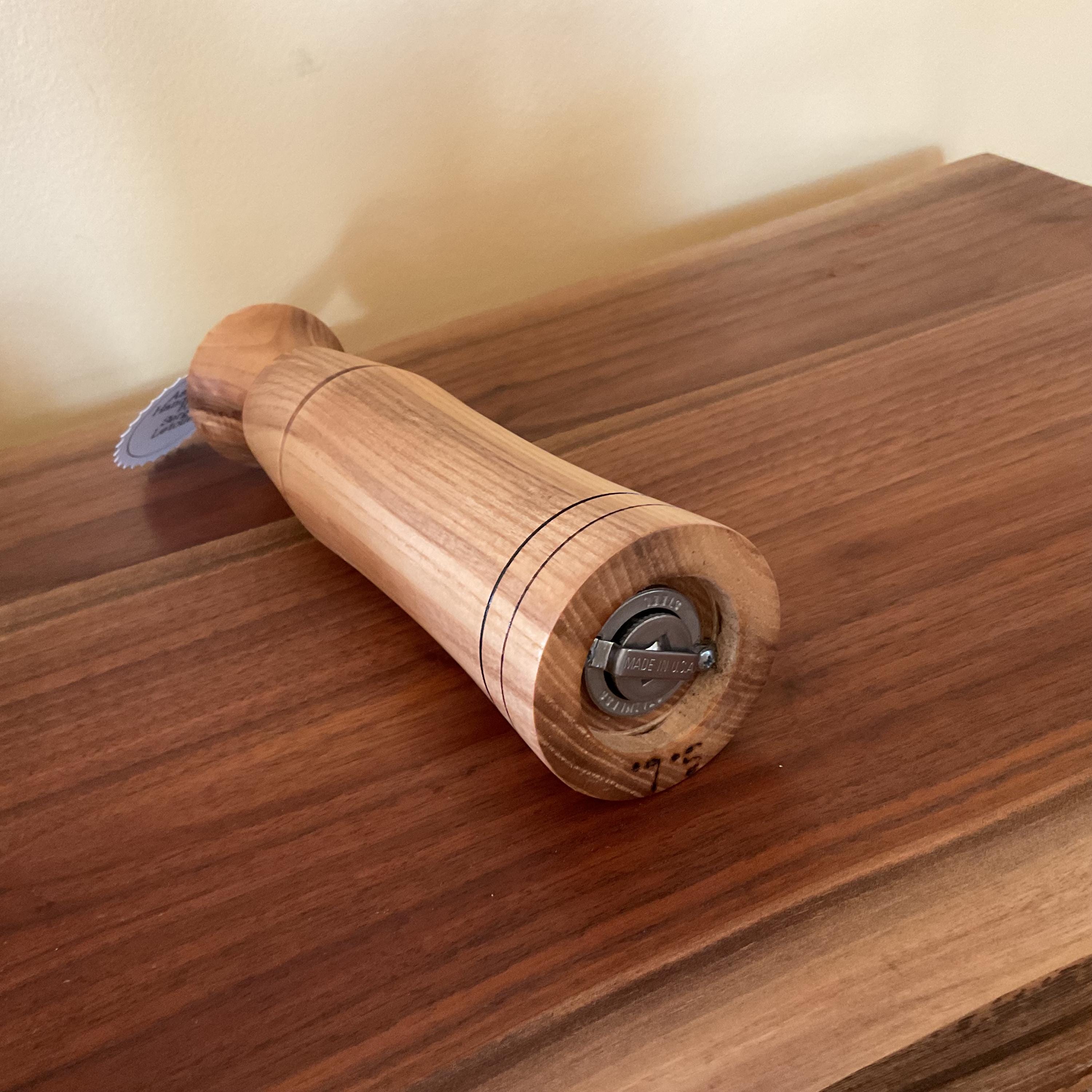 10” Hand Crafted Ash Wood Pepper Mill