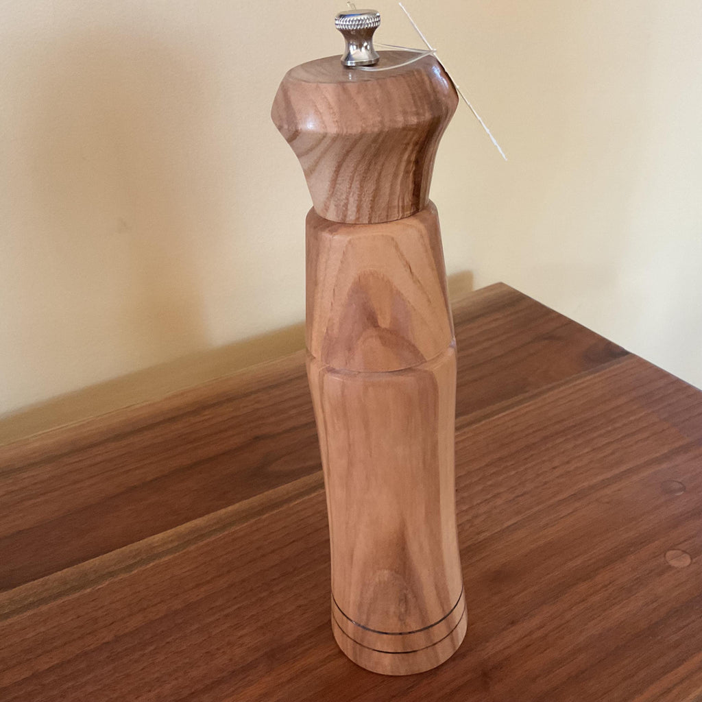 10” Hand Crafted Ash Wood Pepper Mill
