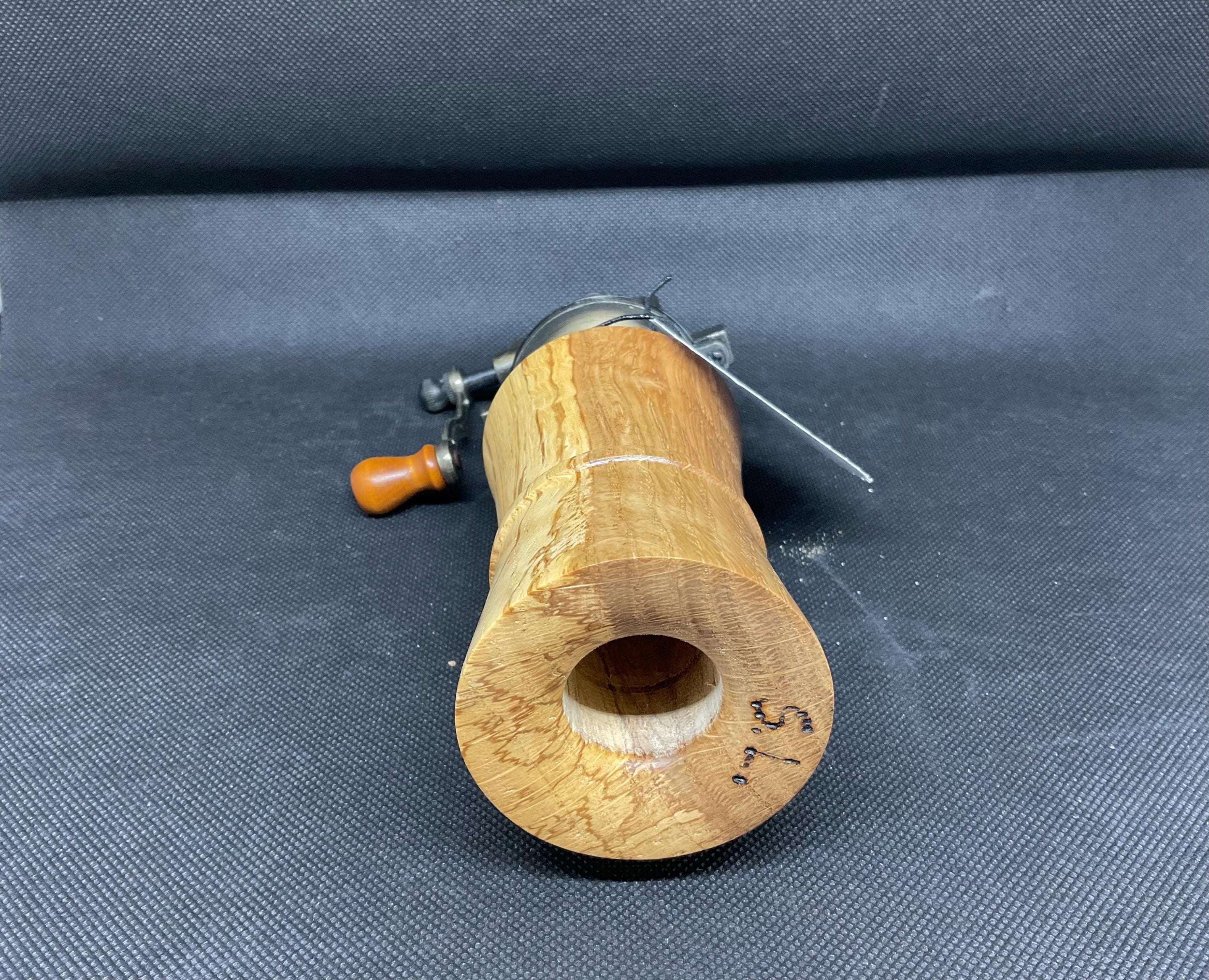 Spalted Pin Oak Wood Antique Style Pepper Grinder