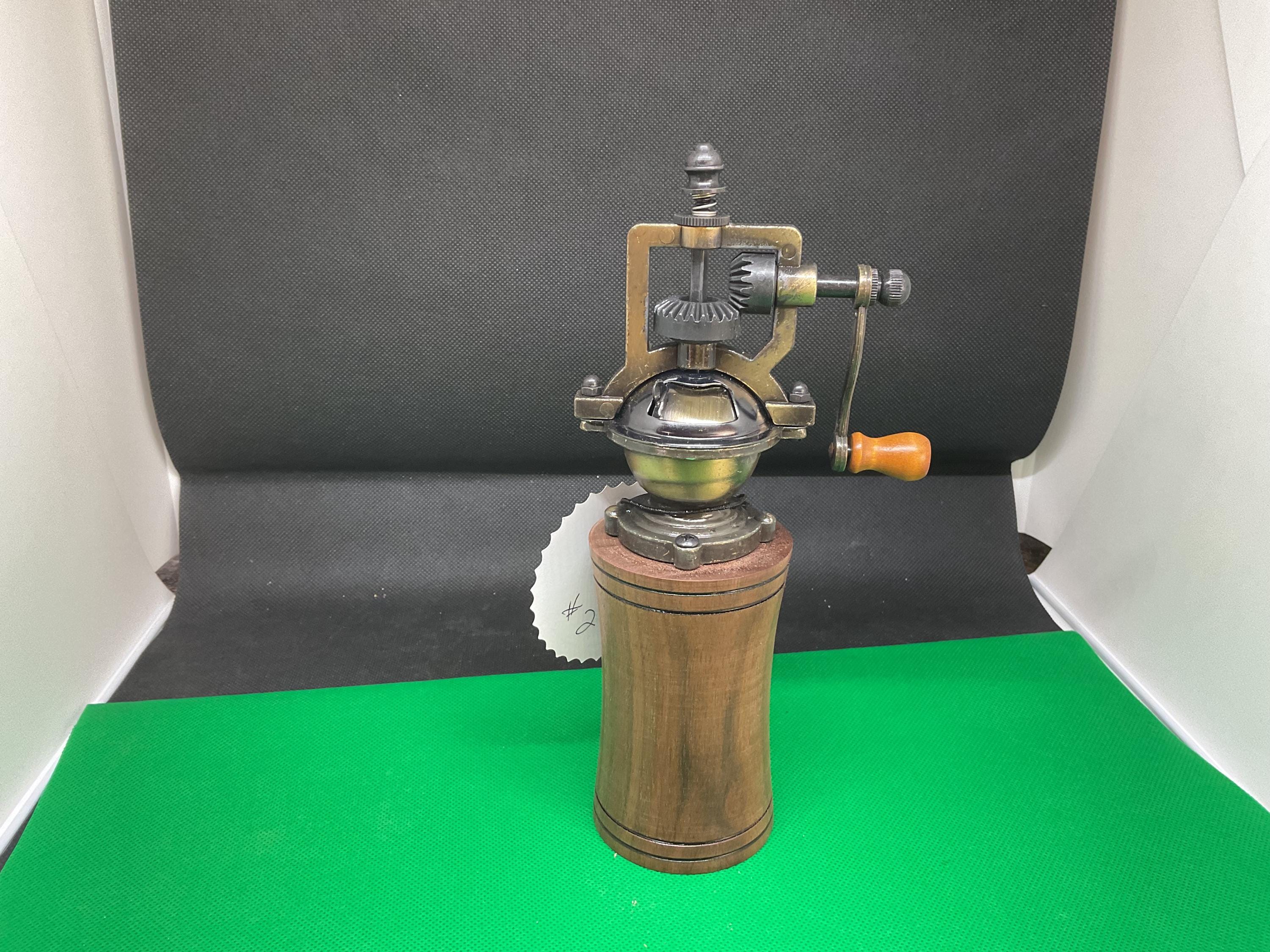 Black Walnut Wood Antique Style Pepper Grinder